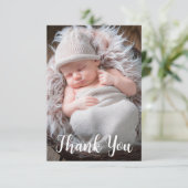 Ankündigung von Baby Foto Handgeschriebenes Skript (Stehend Vorderseite)