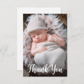 Ankündigung von Baby Foto Handgeschriebenes Skript (Vorne/Hinten)