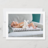 Ankündigung von Baby Girl Adorable Foto (Rückseite)