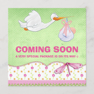 Ankündigung von Baby Girl Bird Delignancy