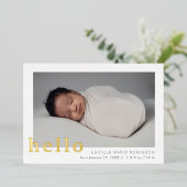 Ankündigung von Baby Hello Scripting (Stehend vorne)