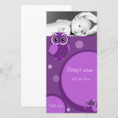 Ankündigung von Baby Owl (Vorne/Hinten)