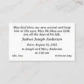 Ankündigung von Babyjungen (Rückseite)