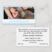 Ankündigung von Babyjungen (Vorne/Hinten)