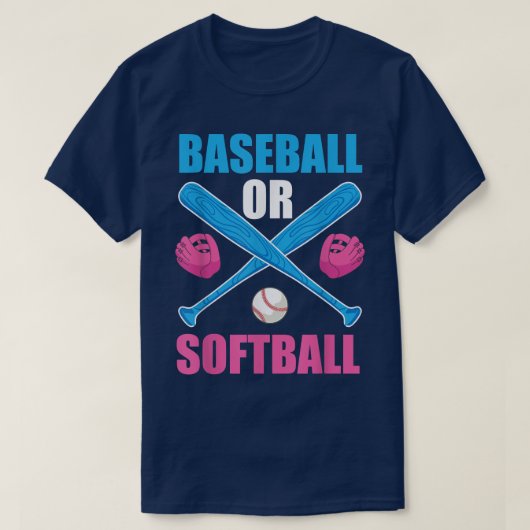 Ankündigung von Baseball- oder Softball-Schwangers T-Shirt (Design vorne)