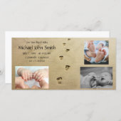 Ankündigung von Beach Footprints Baby (Vorne/Hinten)