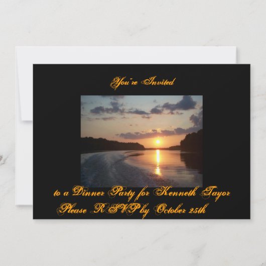 Ankündigung von benutzerdefinierten 12x18 Dinner-P (Vorderseite)