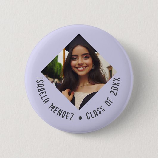 Ankündigung von benutzerdefinierten Abschluss-Foto Button (Vorderseite)