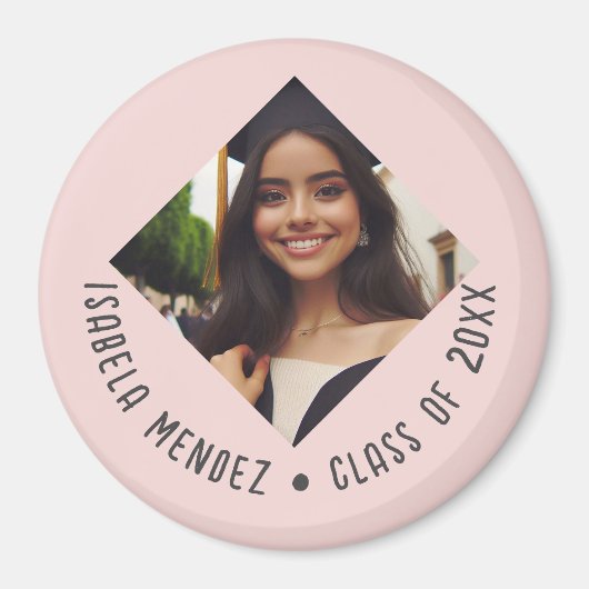 Ankündigung von benutzerdefinierten Abschluss-Foto Magnet (Vorne)