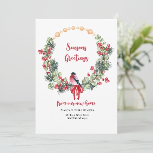 Ankündigung von Berry Wreath Holiday Moving (Stehend Vorderseite)