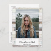 Ankündigung von beschädigtem Foto aus Holz Postkar (Vorne/Hinten)