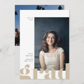 Ankündigung von Big Bold Type-Abschlüssen (Vorne/Hinten)