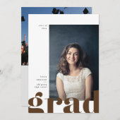 Ankündigung von Big Bold Type-Abschlüssen (Vorne/Hinten)