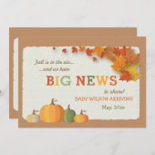 Ankündigung von "Big News Pregnancy" (Vorne/Hinten)