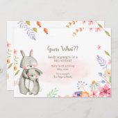 Ankündigung von Big Sister Pregnancy (Vorne/Hinten)