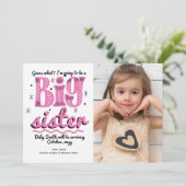 Ankündigung von Big Sister Pregnancy (Stehend Vorderseite)