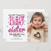 Ankündigung von Big Sister Pregnancy (Vorne/Hinten)