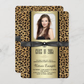 Ankündigung von Black and Gold Leopard Abschluss (Vorne/Hinten)