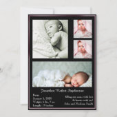 Ankündigung von Black and Pink Multi Frame Foto Ba (Vorderseite)