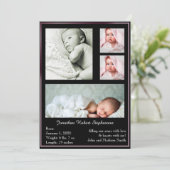 Ankündigung von Black and Pink Multi Frame Foto Ba (Stehend Vorderseite)