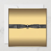 Ankündigung von Black Gold Bow Foto Abschluss (Rückseite)