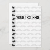 Ankündigung von Black Mustache Zeichnend Muster (Vorne/Hinten)