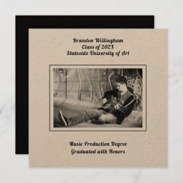 Ankündigung von Black n White Sons Foto Abschluss