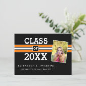 Ankündigung von Black Orange Foto Abschluss (Stehend Vorderseite)