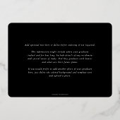 Ankündigung von Black RN Asclepius Abschluss Foto (Rückseite)