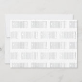 Ankündigung von Black & White Drei-Foto-Abschluss (Rückseite)