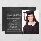 Ankündigung von Blackboard Foto Abschluss (Vorne/Hinten)