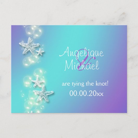 Ankündigung von Blauem lila Strandstarhnenvogel (Vorderseite)