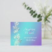 Ankündigung von Blauem lila Strandstarhnenvogel (Stehend Vorderseite)