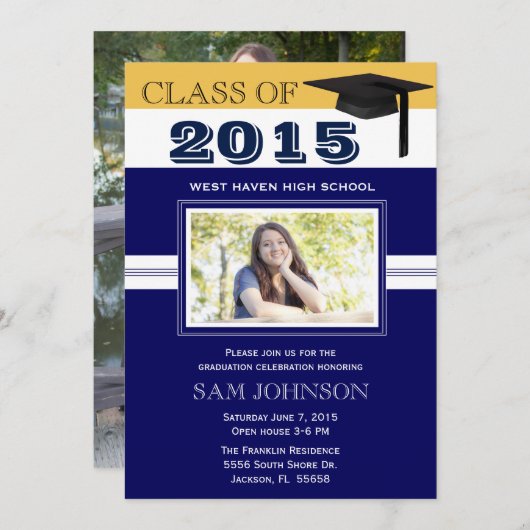 Ankündigung von Blue Abschluss (Vorne/Hinten)