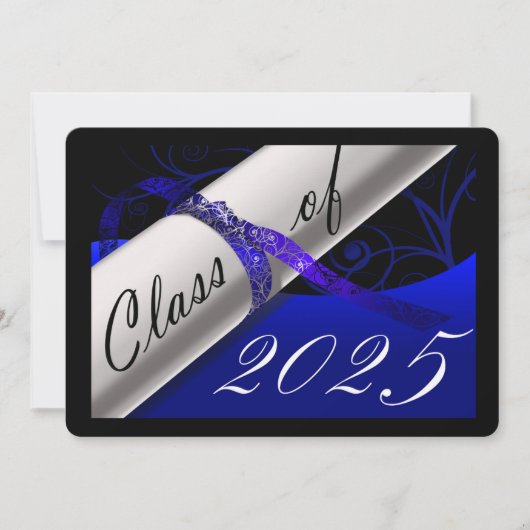 Ankündigung von Blue and Black Abschluss (Vorderseite)