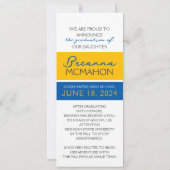 Ankündigung von Blue and Gold 9 Foto Abschluss (Rückseite)