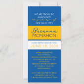 Ankündigung von Blue and Gold 9 Foto Abschluss (Rückseite)