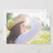 Ankündigung von Blue and Gold Abschluss Foto (Rückseite)