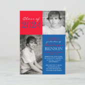 Ankündigung von Blue and Red 2 Foto Abschluss (Stehend Vorderseite)