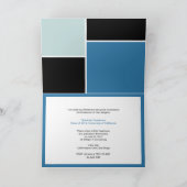Ankündigung von Blue Black Custom Foto Abschluss (Innenseite)
