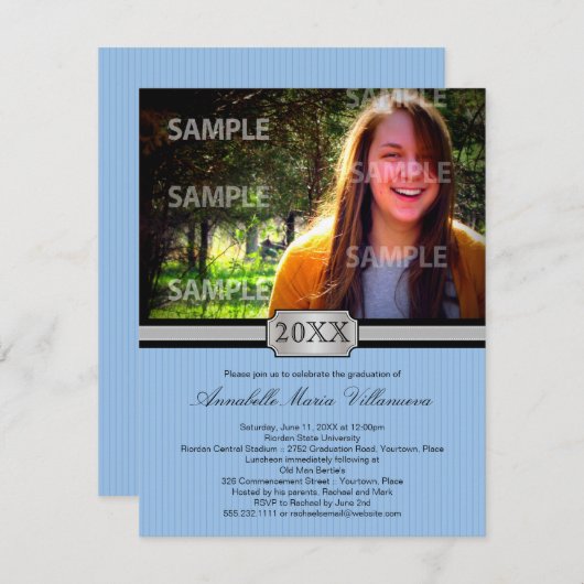 Ankündigung von Blue Buckle Band Abschluss (Vorne/Hinten)