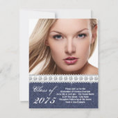 Ankündigung von Blue Denim und Diamond Abschluss (Vorderseite)