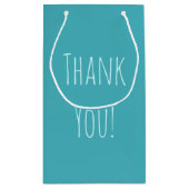 Ankündigung von Blue Niedlich Monkey Baby Boy Kleine Geschenktüte (Rückseite)