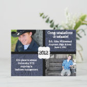 Ankündigung von Blue Tooled Leather Foto Abschluss (Stehend Vorderseite)