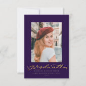 Ankündigung von Blue und Gold Script-Abschlüssen (Vorderseite)