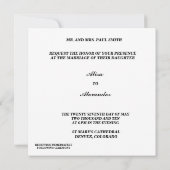 Ankündigung von Blue Wedding (Rückseite)
