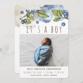 Ankündigung von Blueberry Boy (Vorne/Hinten)