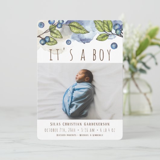 Ankündigung von Blueberry Boy (Stehend Vorderseite)