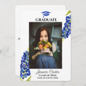 Ankündigung von Bluebonnets Abschluss (Vorne/Hinten)