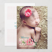 ANKÜNDIGUNG VON Blume BABY (Vorne/Hinten)
